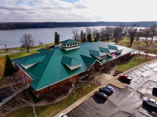 Commercial roof inspection documented in Plymouth